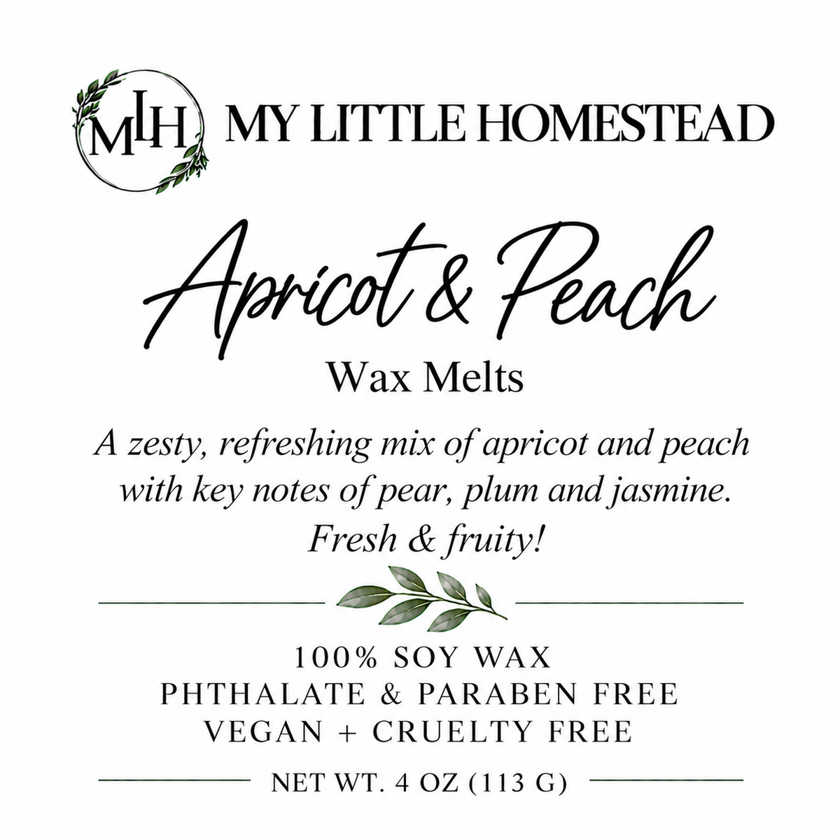 Apricot & Peach Wax Melts