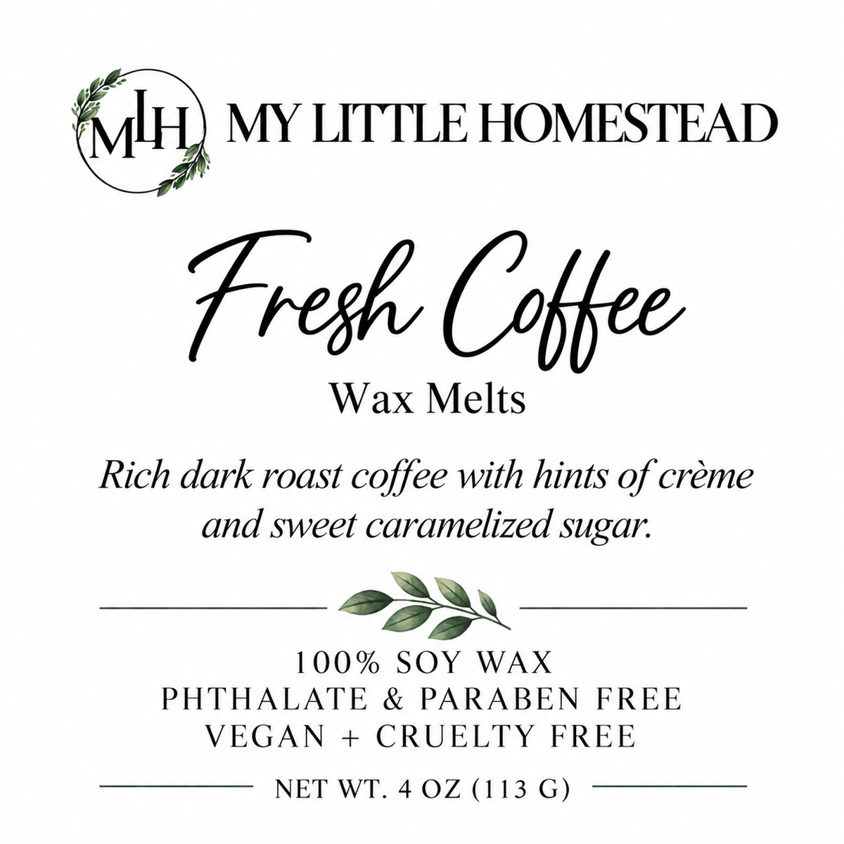 Fresh Coffee Wax Melts
