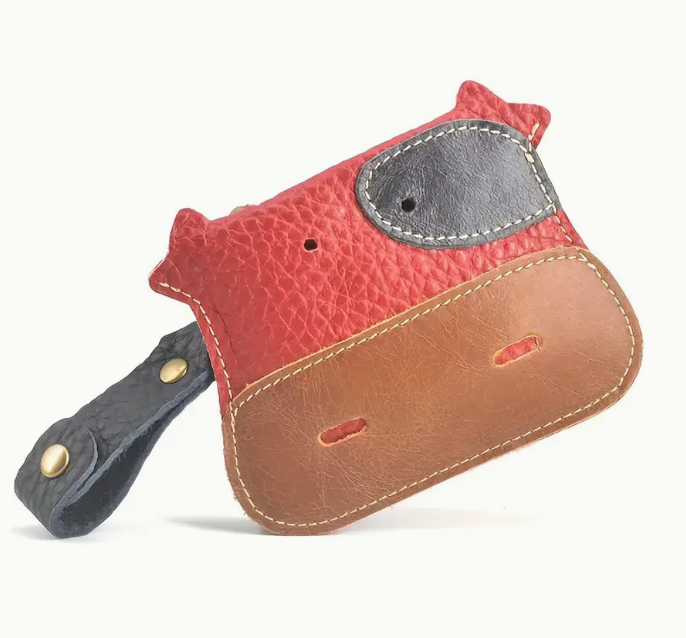 Cow Design Key Chain Wallet