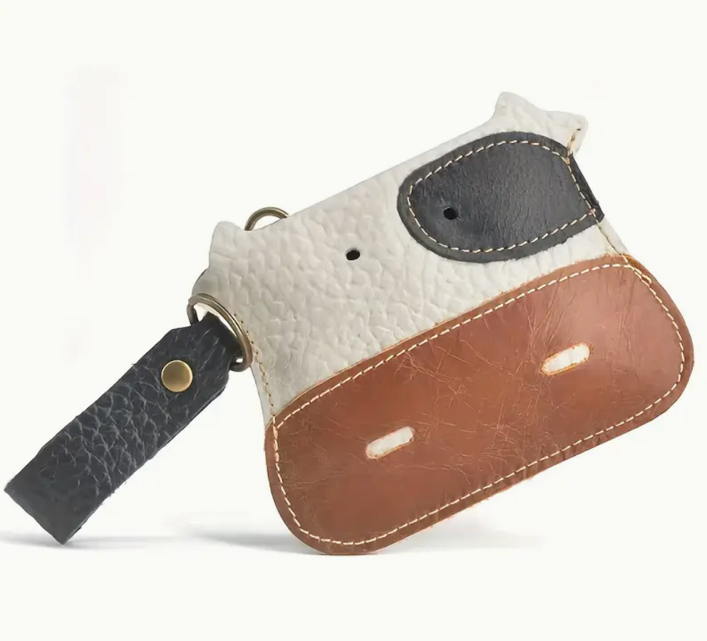 Cow Design Key Chain Wallet
