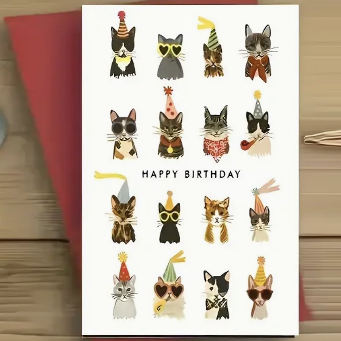 Cat Themed Birthday Card