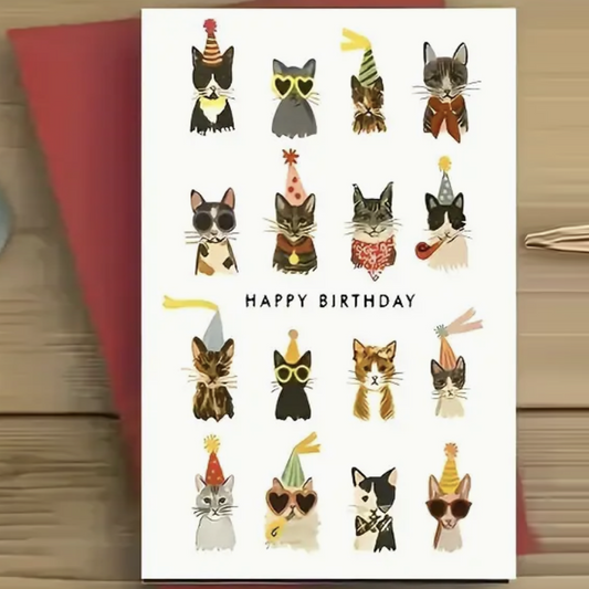 Cat Themed Birthday Card