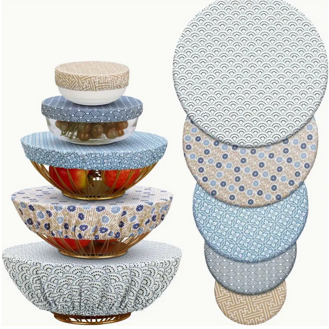 5 Piece Reusable Bowl Covers