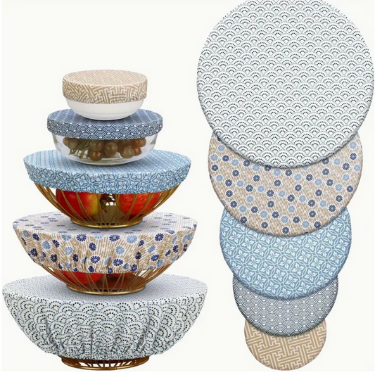 5 Piece Reusable Bowl Covers