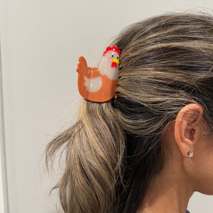 Chicken Hair Claw Clip