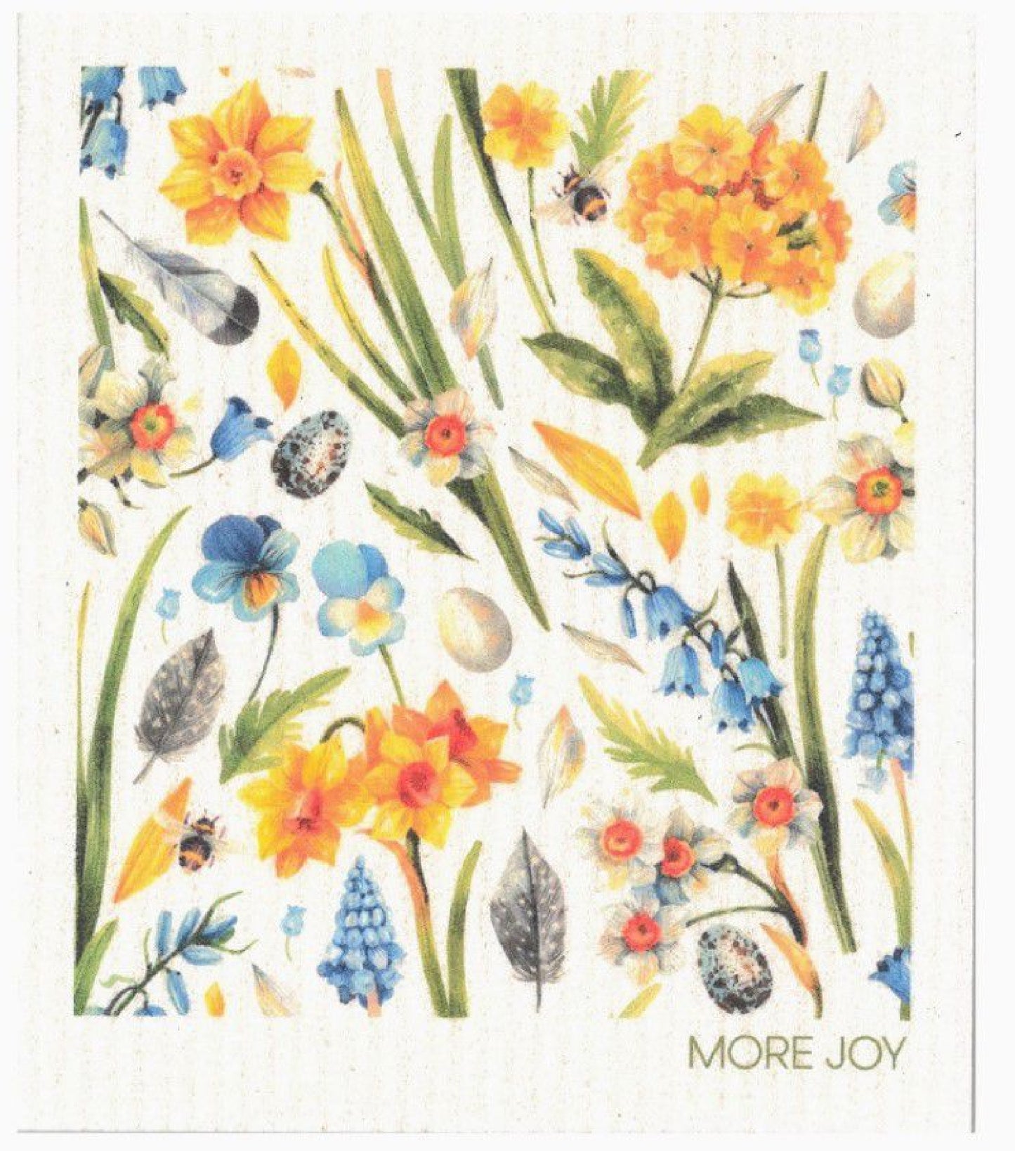 Spring Flowers Swedish Dishcloth