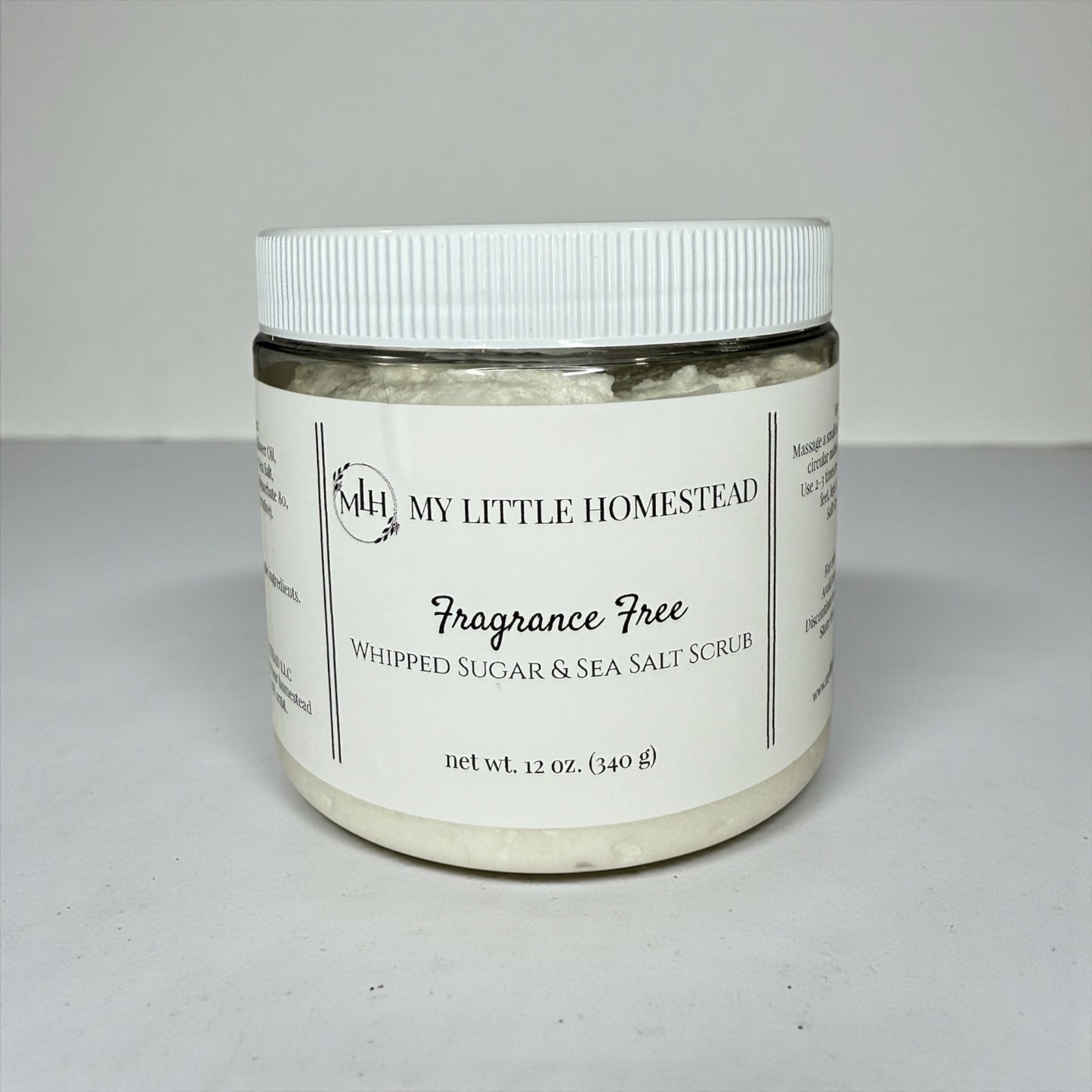 Fragrance Free Whipped Sugar & Sea Salt Scrub