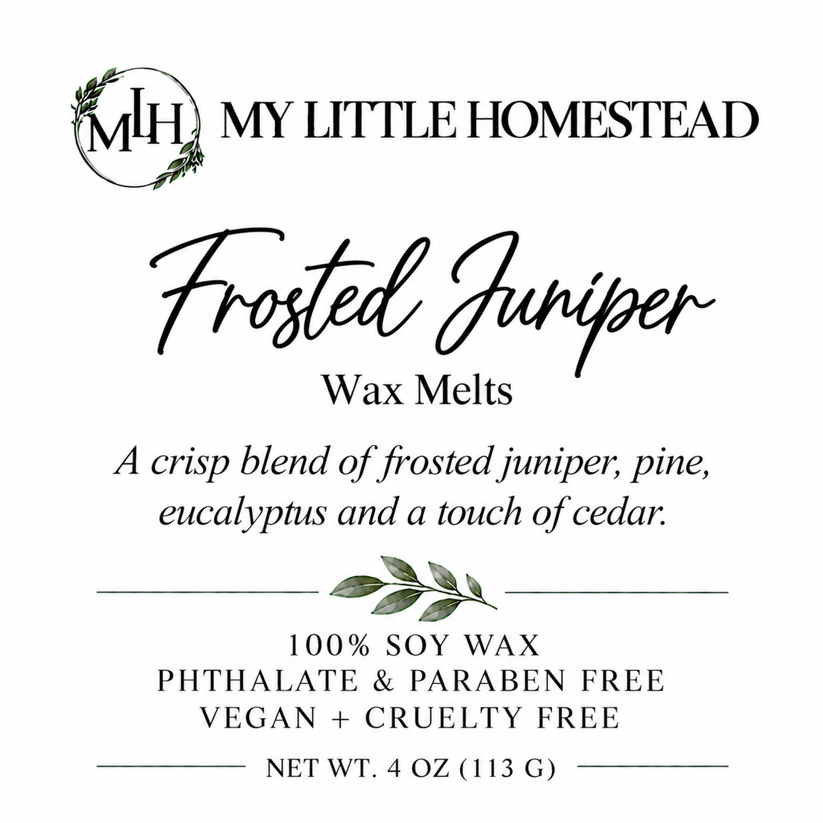 Frosted Juniper Wax Melts