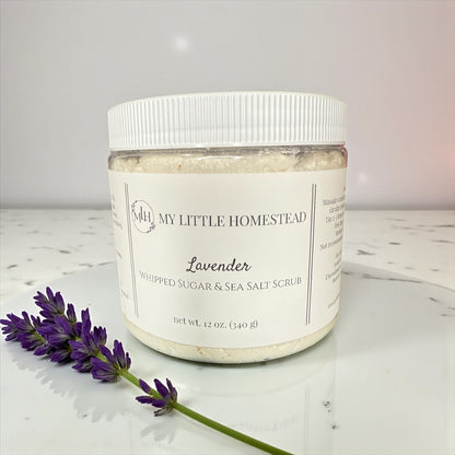 Lavender Whipped Sugar & Sea Salt Scrub