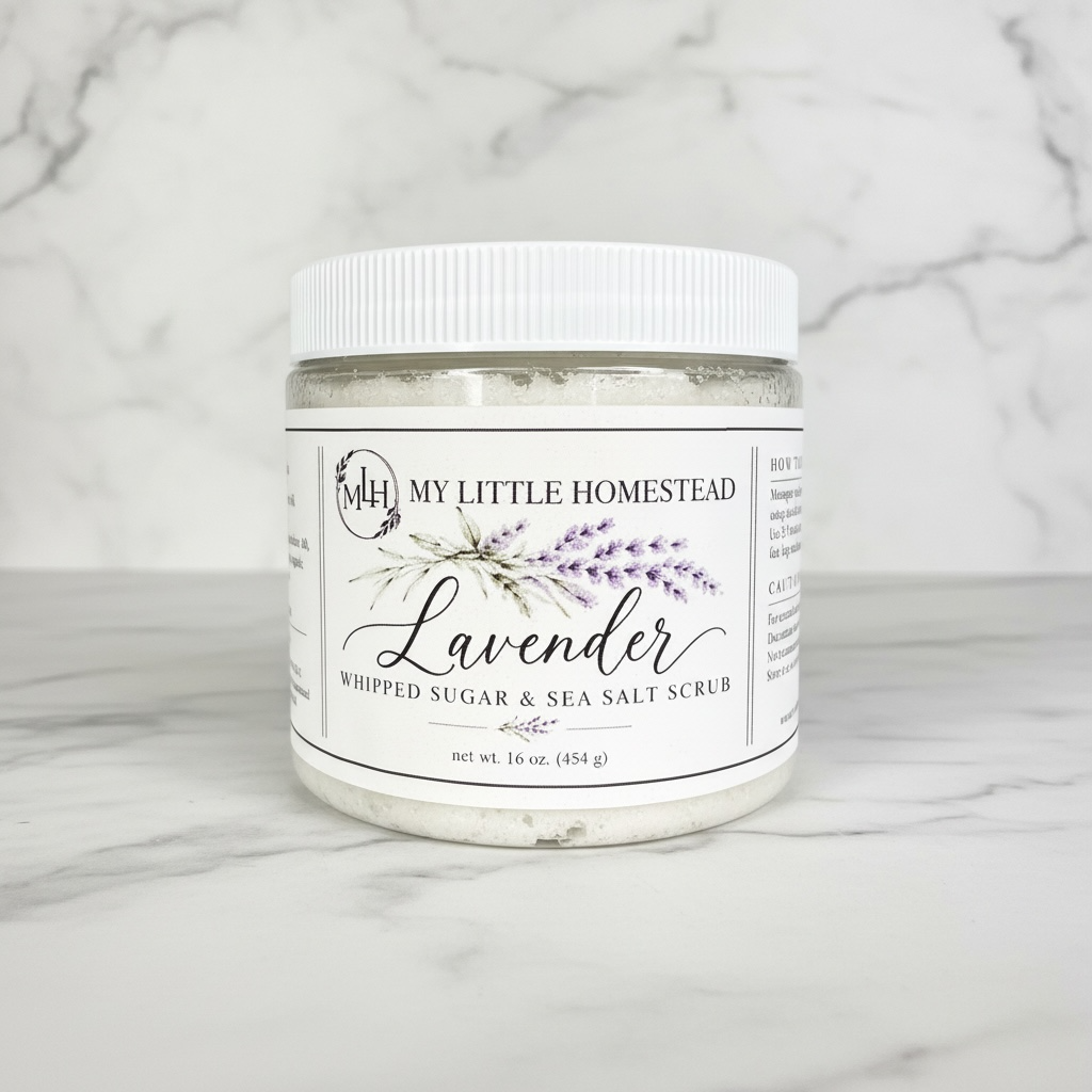 Lavender Whipped Sugar & Sea Salt Scrub