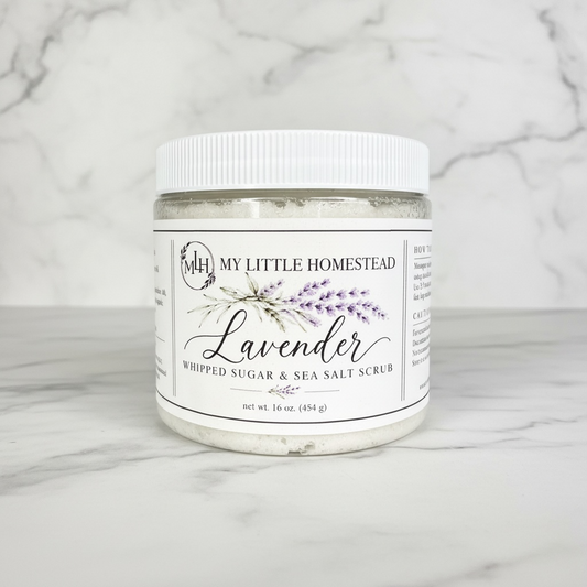Lavender Whipped Sugar & Sea Salt Scrub