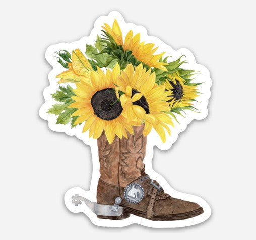 Sunflower Cowgirl Boot