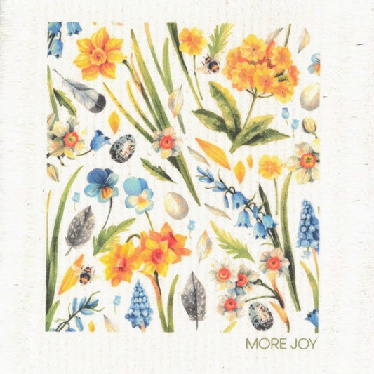 Spring Flowers Swedish Dishcloth
