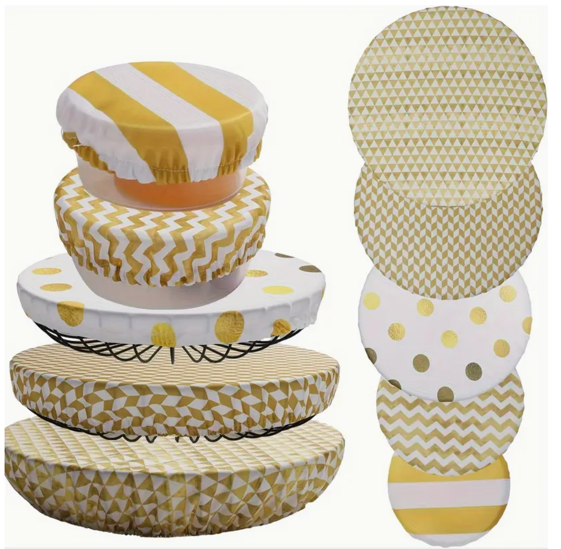 5 Piece Reusable Bowl Covers
