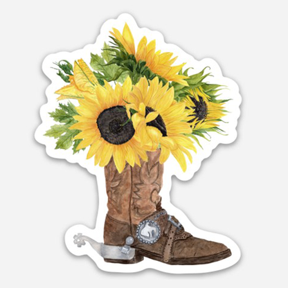 Sunflower Cowgirl Boot