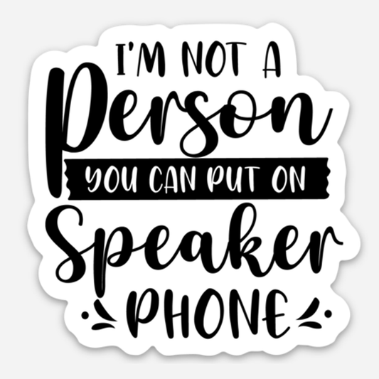 Warning: Speakerphone Restricted